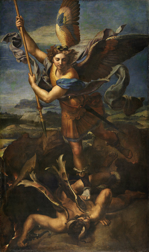 Saint Michael Vanquishing Satan by Raphael